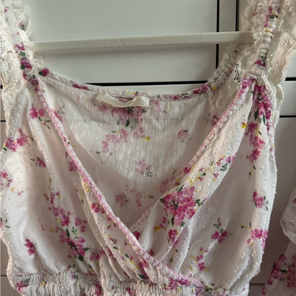 Love Shack Fancy Floral Ruffle Top and Skirt Set - Picture 2 of 4